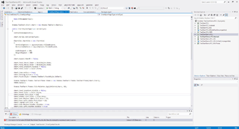 With Microsoft Visual Studio